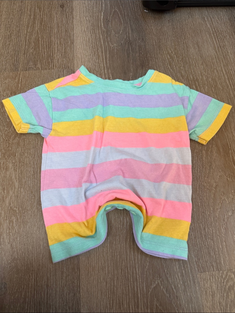 Kids Pastel Rainbow Stripe One-Piece